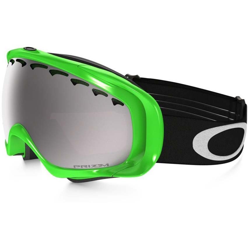 Oakley Crowbar Sochi Olympic Neon Green W Prizm Black Snow Goggles