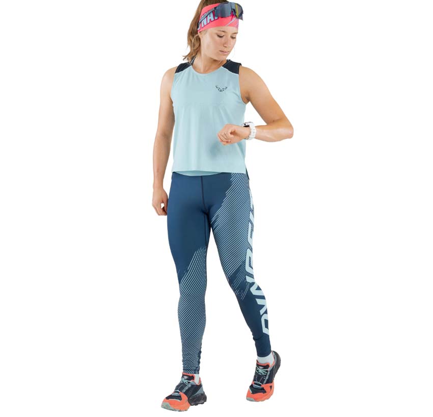 Dynafit Winter Running W Tights bluberry marine blue dámske