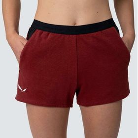 Salewa Lavaredo Hemp Women Train Shorts Red Syrah