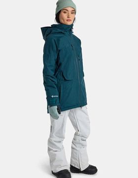 Burton Gore-Tex Pillowline Deep Emerald Dámska Zateplená Bunda