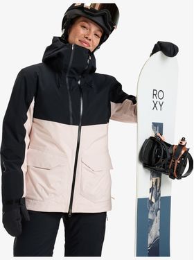 Roxy Gore-Tex Stretch Purelines Pink Salt Dámska Snovbordová Bunda